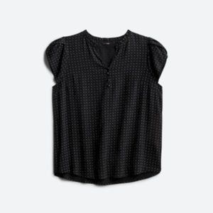 PAPERMOON Zenobia textured tulip sleeve 2X | Black